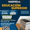 MAESTRÍA EN EDUCACIÓN SUPERIOR – CONVOCATORIA 2025