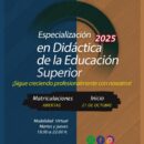 ESPECIALIZACIÓN EN DIDÁCTICA DE LA EDUCACIÓN SUPERIOR